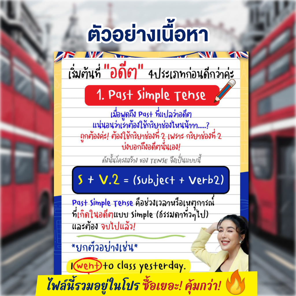 E-book ชีทสรุป 12 Tense ฉบับรวบรัด โดยครูพี่แอน