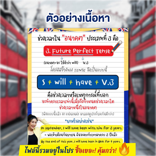 E-book ชีทสรุป 12 Tense ฉบับรวบรัด โดยครูพี่แอน