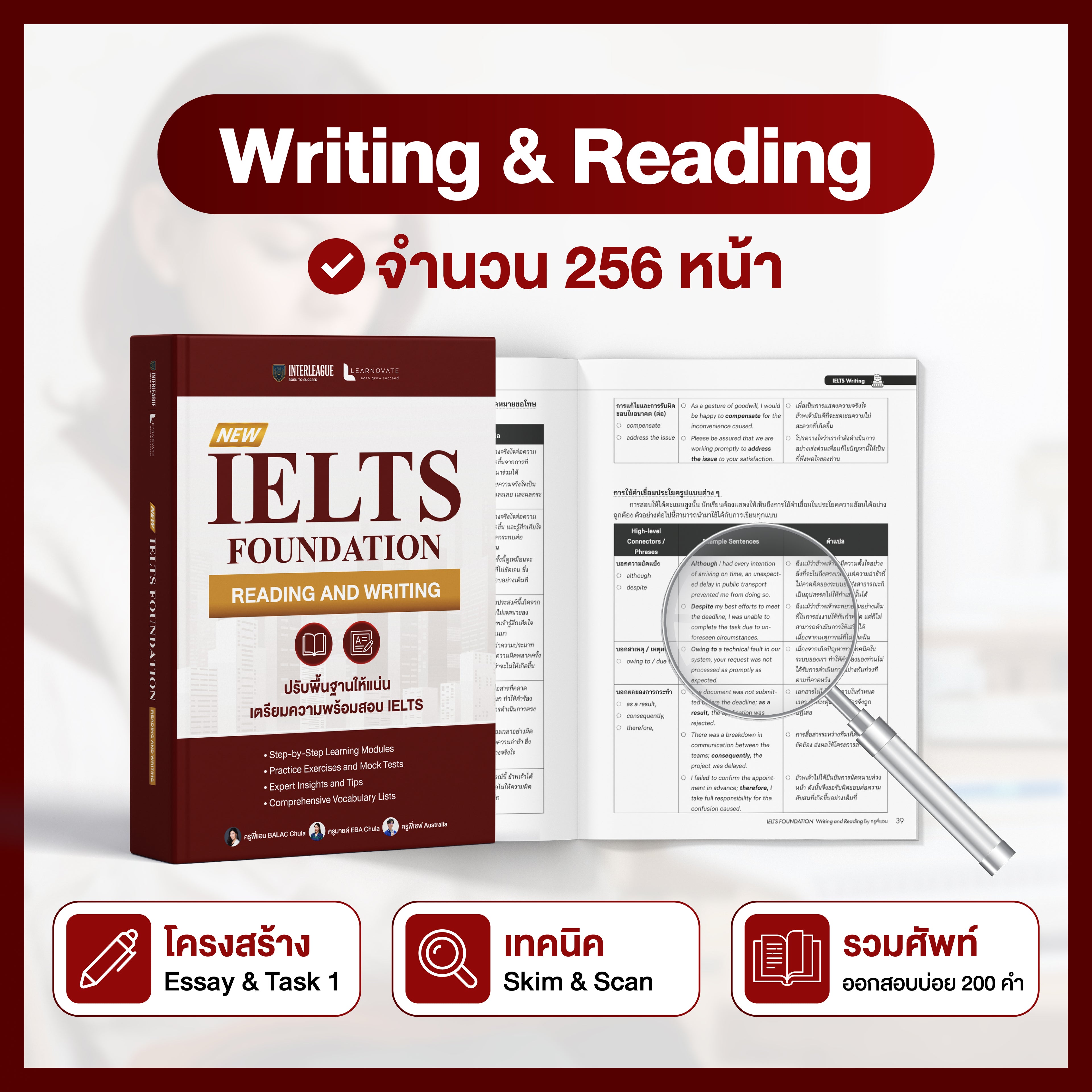 หลักสูตรเรียน IELTS Foundation (ปูพื้นฐานครบ 4 ทักษะ)