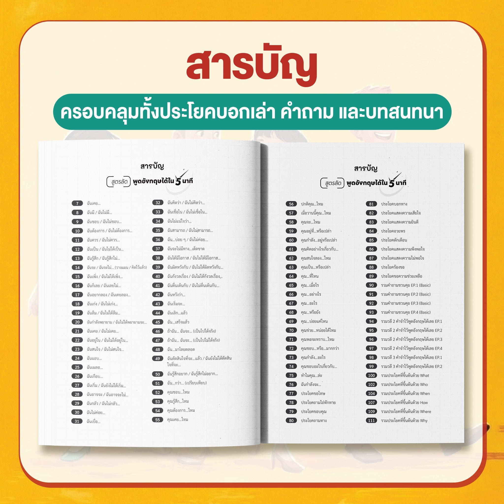 หนังสือ สูตรลัด พูดอังกฤษได้ใน 5 นาที