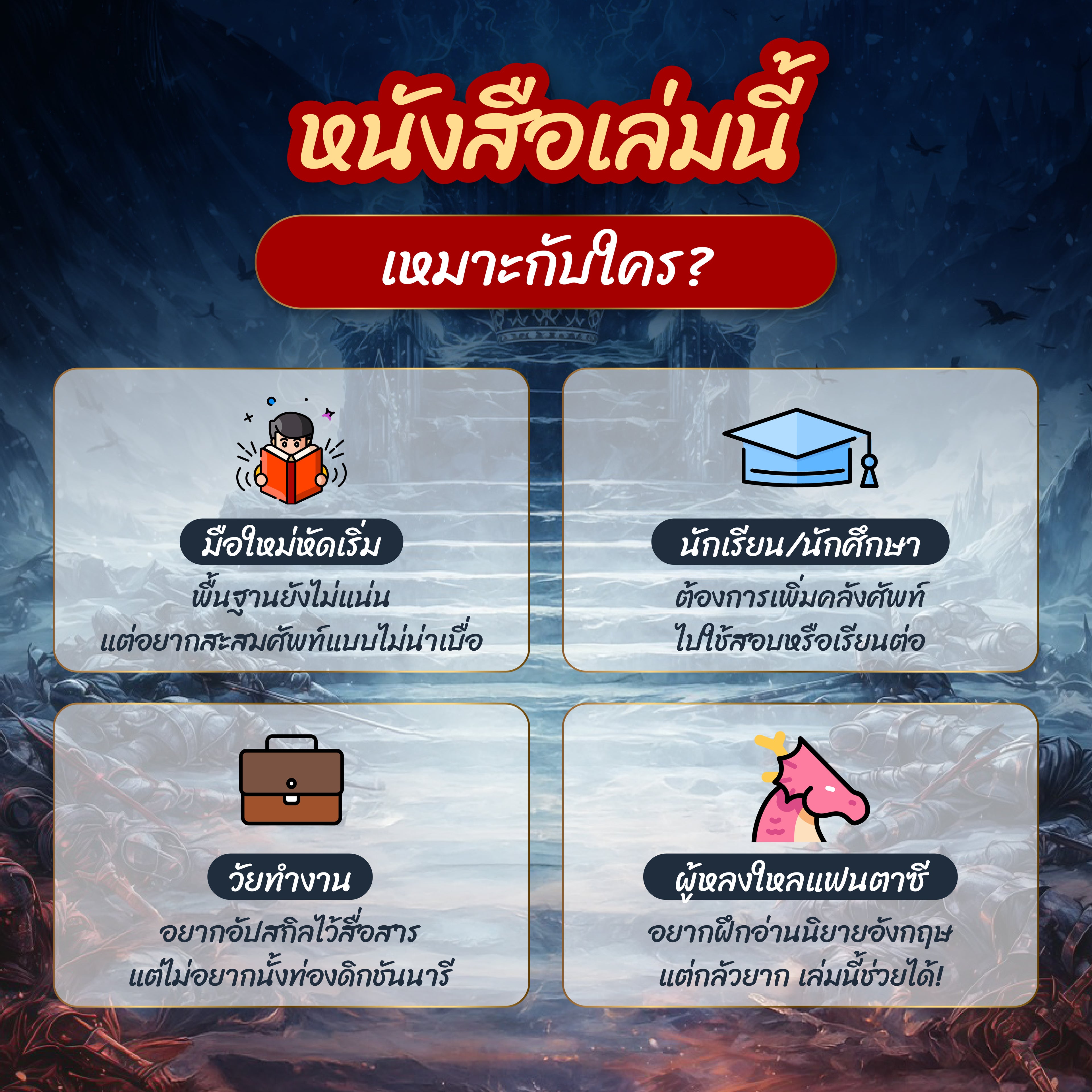 หนังสือ 3,000 คำศัพท์จากนิยายแฟนตาซี