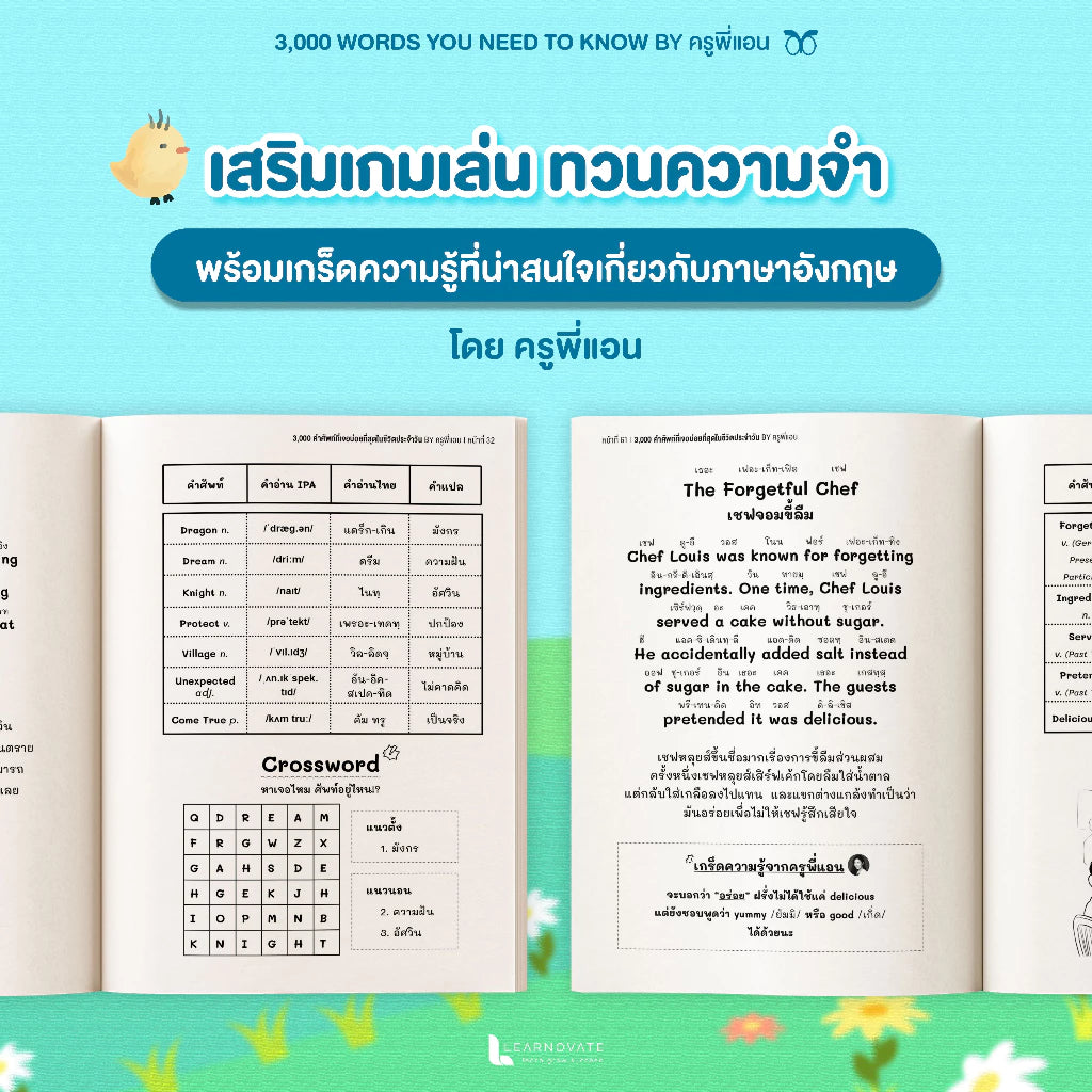 หนังสือเก่งศัพท์อังกฤษผ่านนิทาน 100 เรื่อง (3,000 คำที่ใช้จริง!)